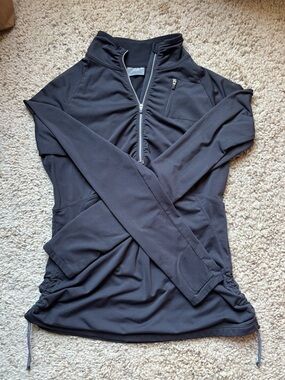 Athleta Gray Quarter Zip